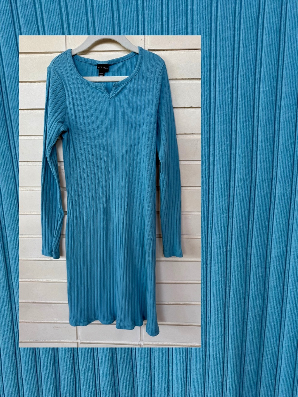 art class Ribbed Sweater Dress * Girls L 10/12 Tween * Teal * 95% Cotton